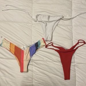 Bikini bottoms (Shein and Ripcurl) S